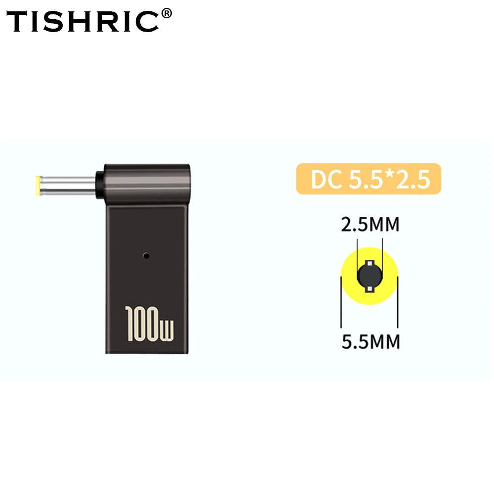 Adaptador Tipo C A DC | Cargador Laptop 100W | Convertidor Power Delivery | Ticotrendy