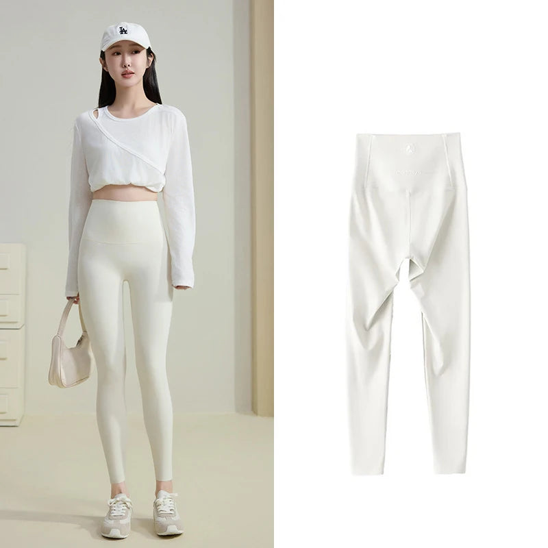 Leggings Piel Tiburón Ciruela | Sensación Desnuda 3D Push Up | Sexy Yoga Fitness PV | Ticotrendy