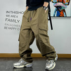 Pantalón Cargo Caqui | Algodón | Corte Holgado | Hombre | Ticotrendy