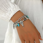 Pulseras de Cuero para Hombre y Mujer |  Hojas y Plumas  |  Dijes de Animales