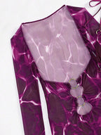 Conjunto de Tres Piezas - Bikini y Cover Up para la Arena