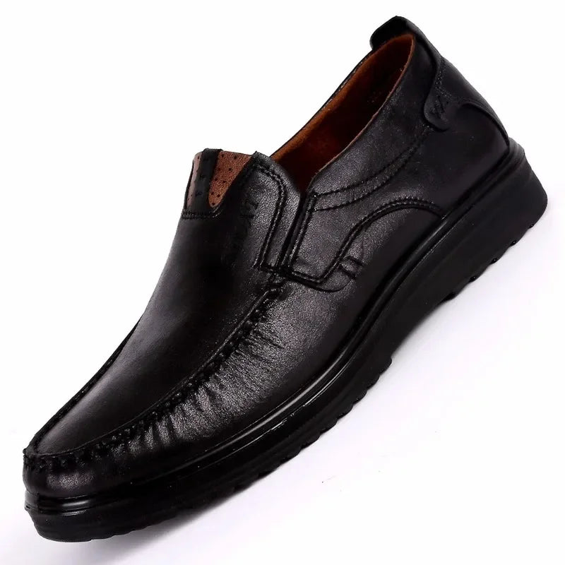 Mocasines Cuero Hombre ∣ Talla Grande ∣ Zapatos Planos Casuales