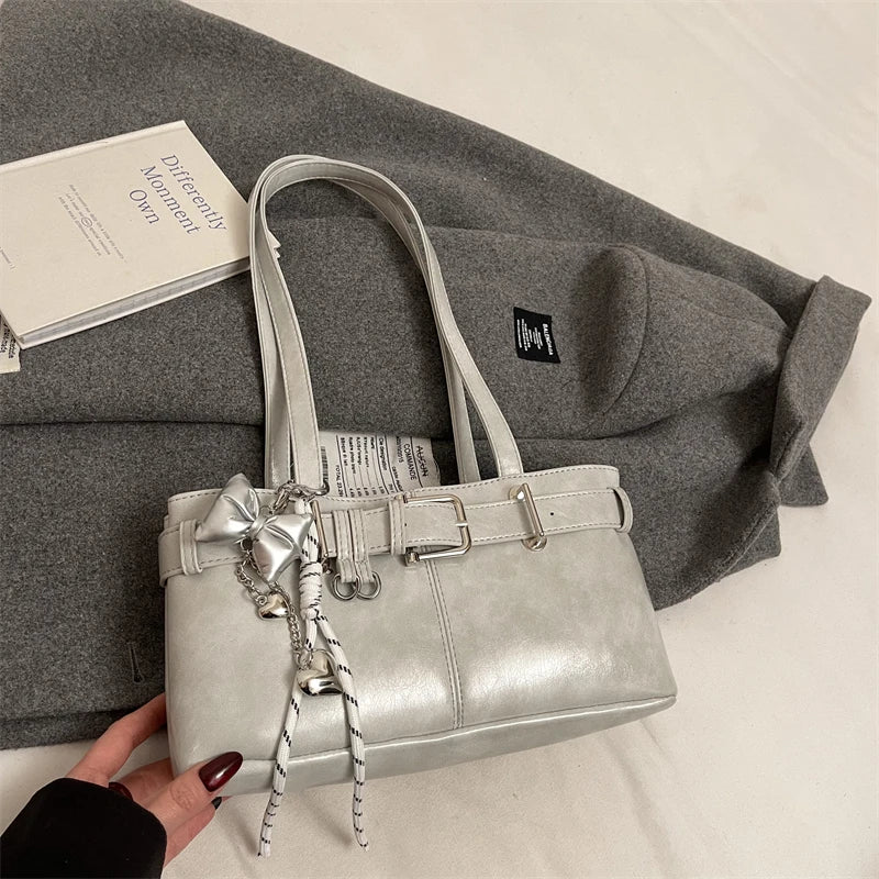 Bolso Hombro Diseño Hebilla Cinturón Lujo | Moda Versátil Tendencia Costa Rica