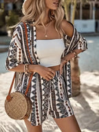 Conjunto Elegante Verano 2025 | Camisa Estampada Resort | Camisa Estampada