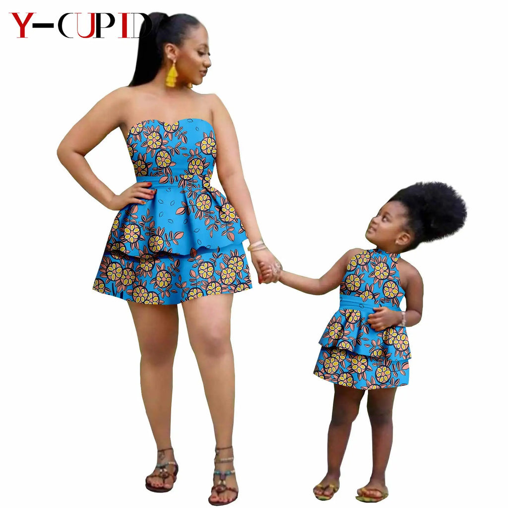 Vestido Ankara Madre e Hija | Tico Trendy