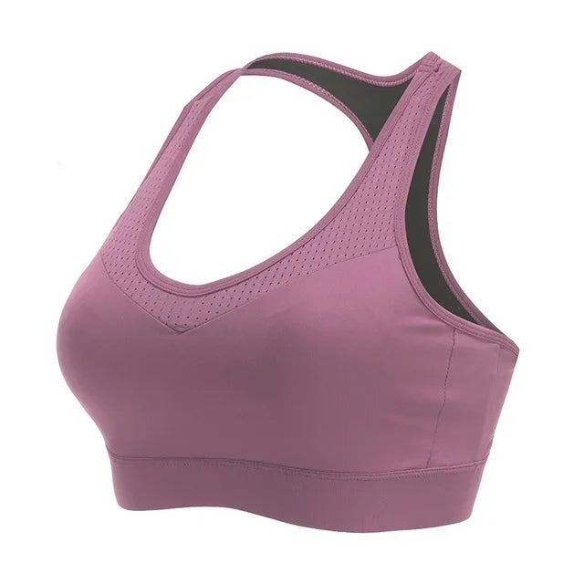 Cloud Hide-Top deportivo de S-5XL para mujer, sujetador de Yoga, sostén push-up, camiseta de gimnasio BH, ropa deportiva a prueba de golpes, Top de talla grande