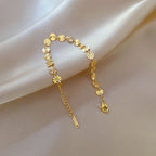 Pulsera Dijes Redondos Vintage | Acero Inox. Simple | Cadena Color Oro y Plata | Ticotrendy