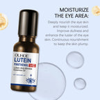 Aceite esencial para ojos de luteína OUHOE, hidratación profunda emoliente, cuidado hidratante de la piel de los ojos