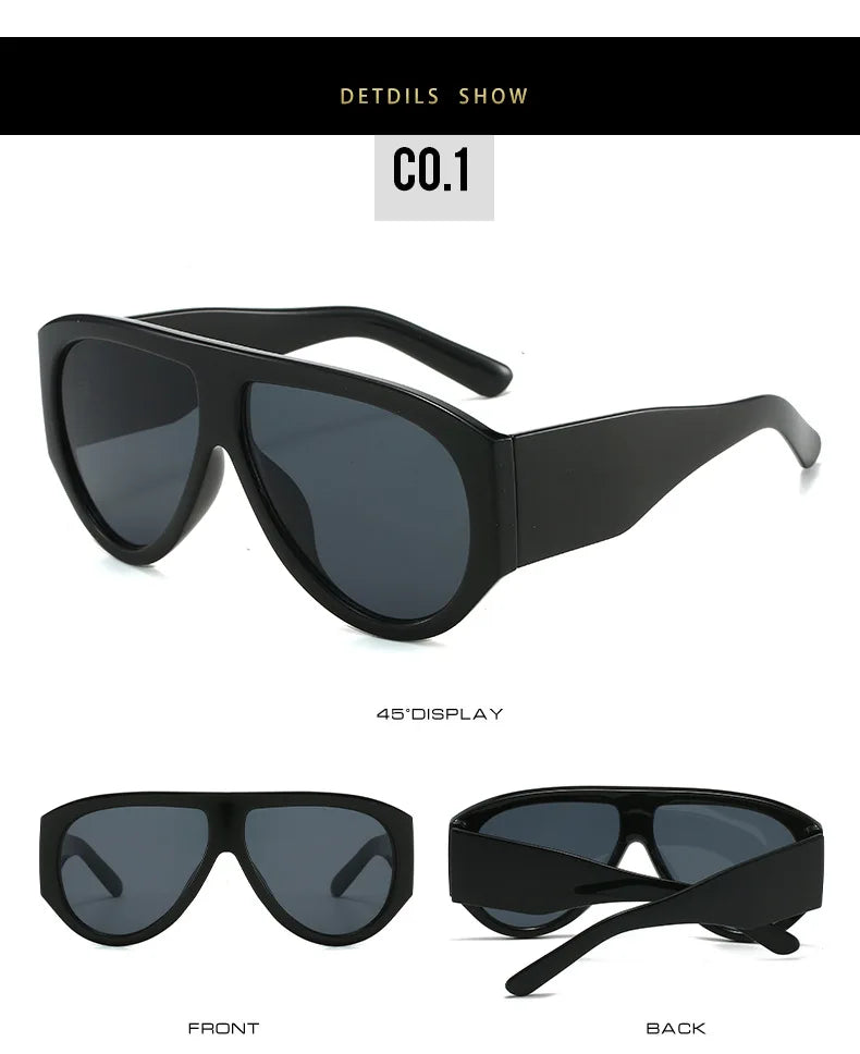 Gafas De Sol Piloto Aviador Grande UV400 Unisex Estilo Costa Rica TicoTrendy