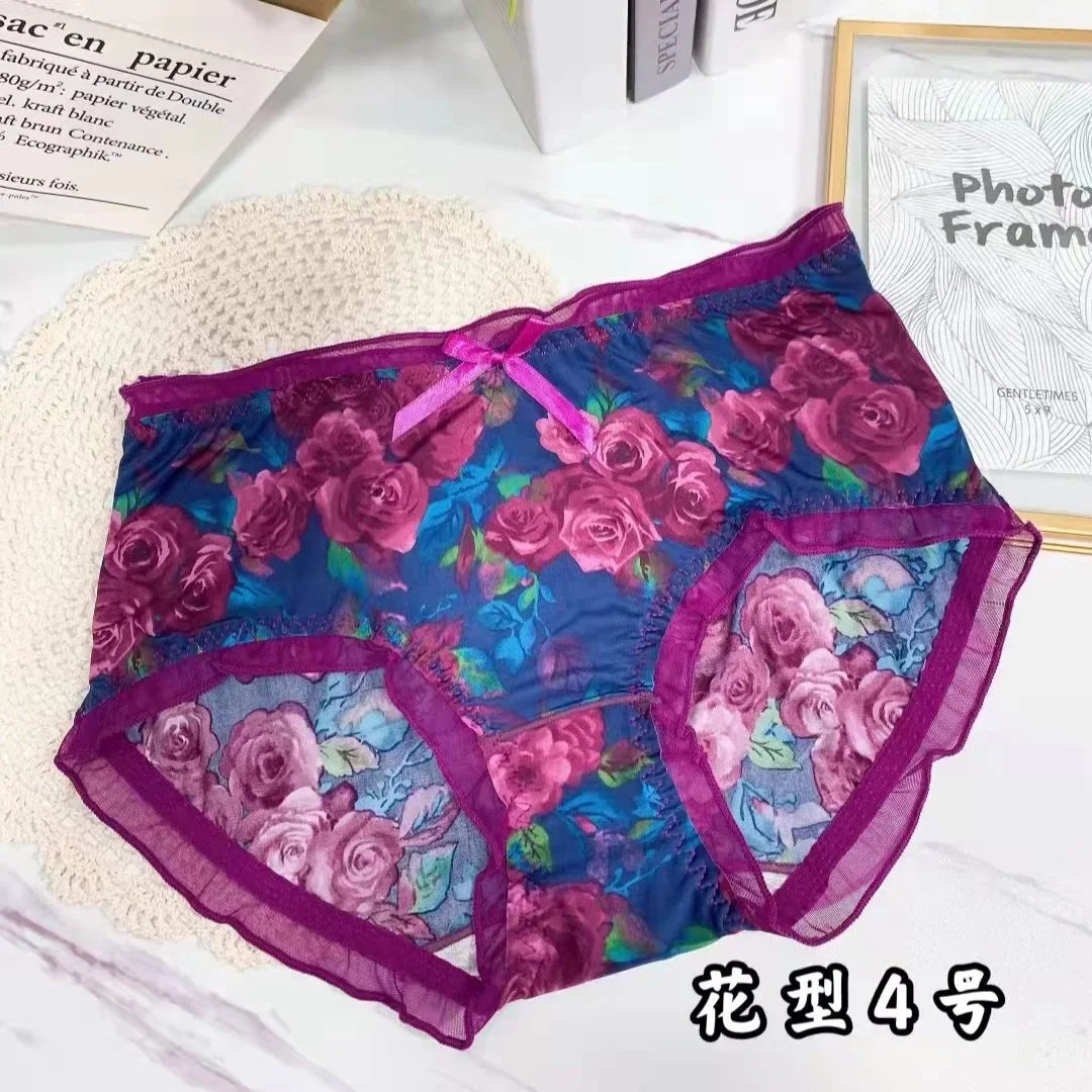 Bragas con Volantes y Lazo Floral | Talla Grande