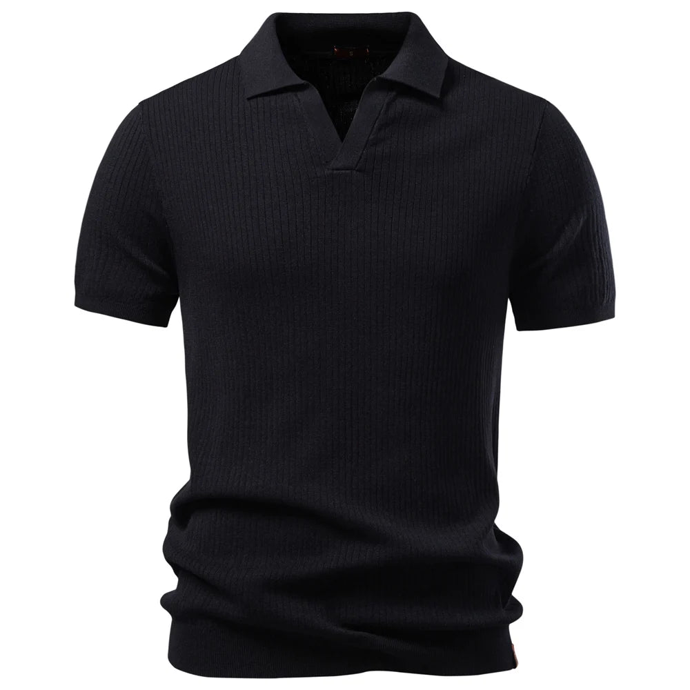 Polo Clásico Elegante Hombre | Color Sólido Transpirable | Tallas S-XXL | Tico Trendy