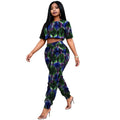 Conjunto Africano Top Corto y Jogger de Verano