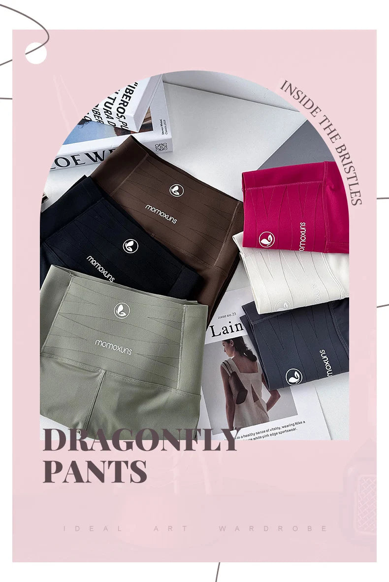 Leggings Piel Tiburón Ciruela | Sensación Desnuda 3D Push Up | Sexy Yoga Fitness PV | Ticotrendy