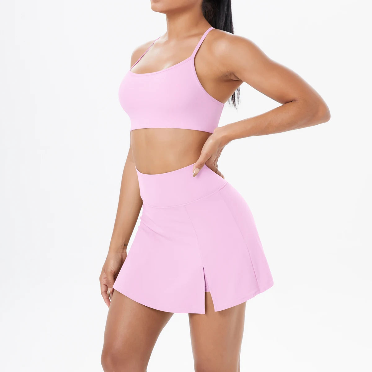 Conjunto Deportivo Yoga 2 Piezas | Ticotrendy Sujetador Shorts Mujer Estilo Fitness