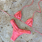 Bikini Dividido con Cuerda de Corbata - Estilo de Tres Puntos
