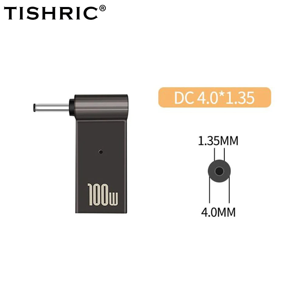 Adaptador Tipo C A DC | Cargador Laptop 100W | Convertidor Power Delivery | Ticotrendy