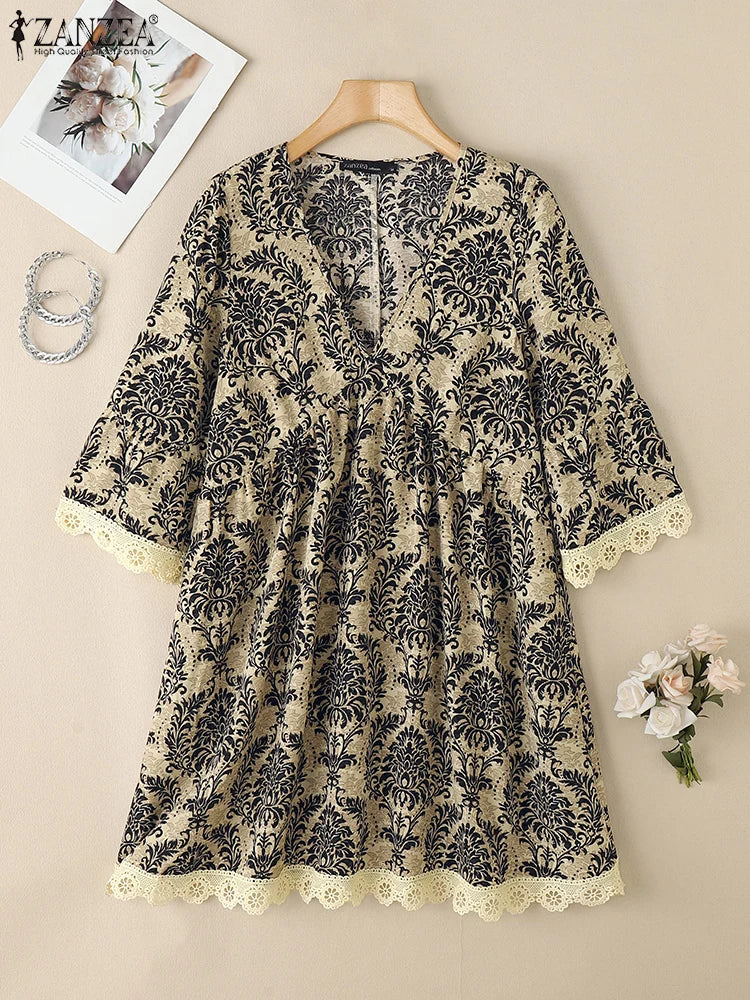 Vestido Bohemio Elegante | Estampado Floral