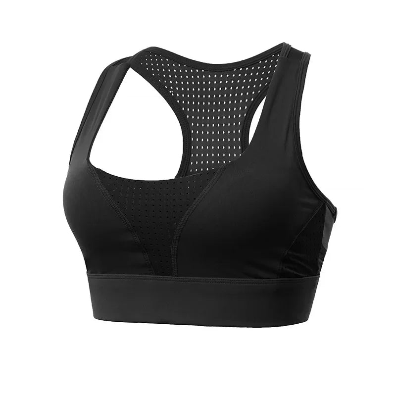 Cloud Hide-Top deportivo de S-5XL para mujer, sujetador de Yoga, sostén push-up, camiseta de gimnasio BH, ropa deportiva a prueba de golpes, Top de talla grande
