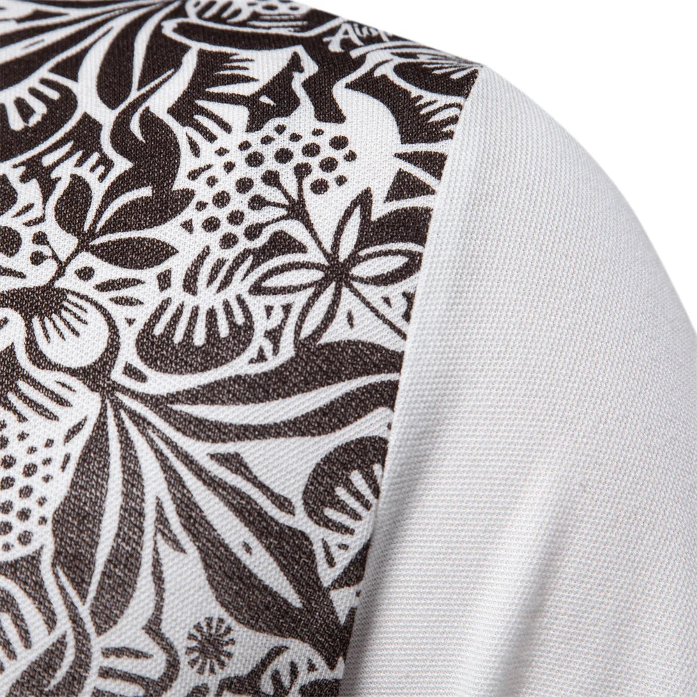 Polo Mezcla Algodón Estampado Degradado Hombre | Manga Corta Verano | Tallas S-XXL | Tico Trendy