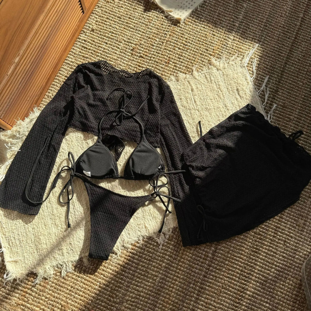 Conjunto de 4 Piezas para Playa - Outfit Completo Pura Vida
