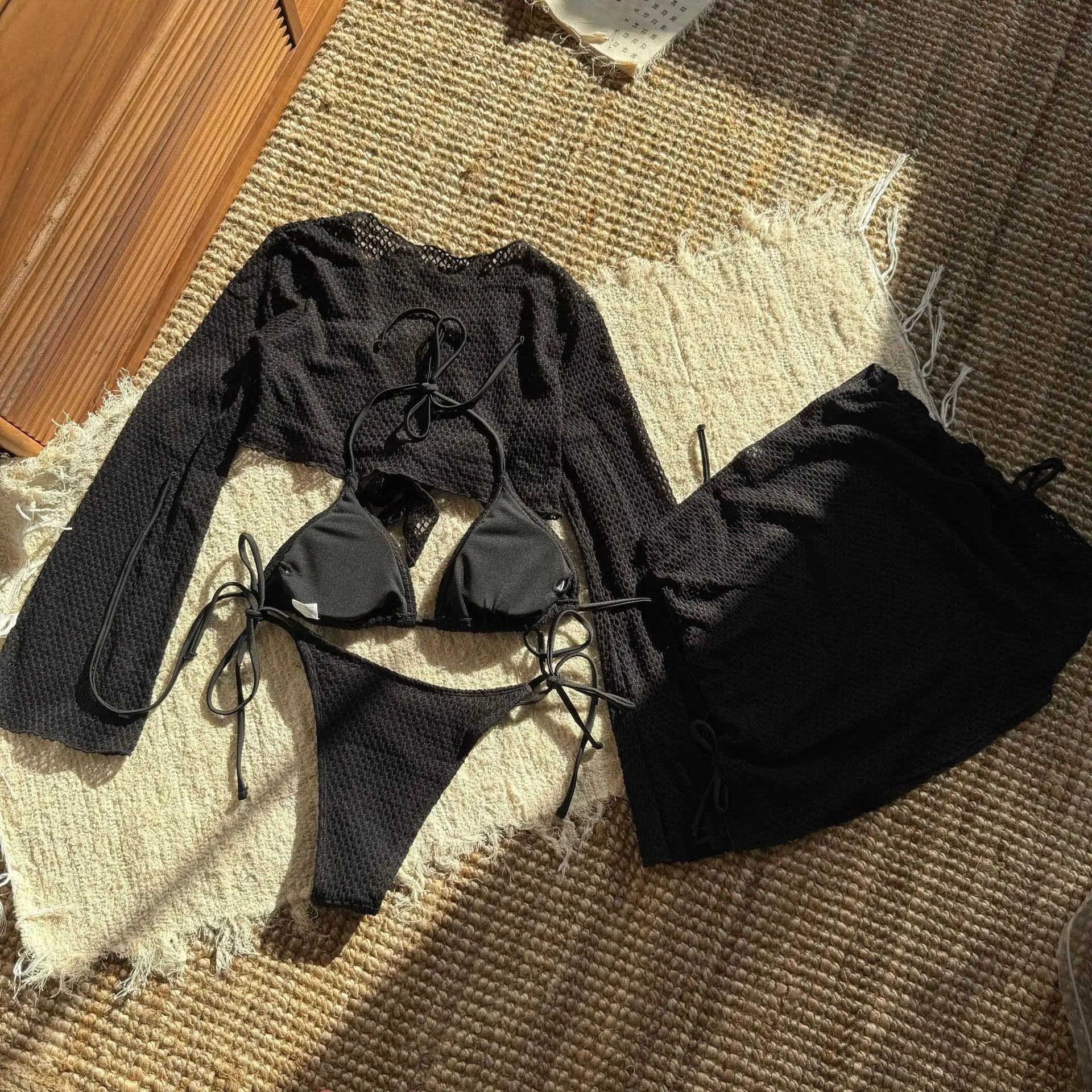 Conjunto de 4 Piezas para Playa - Outfit Completo Pura Vida