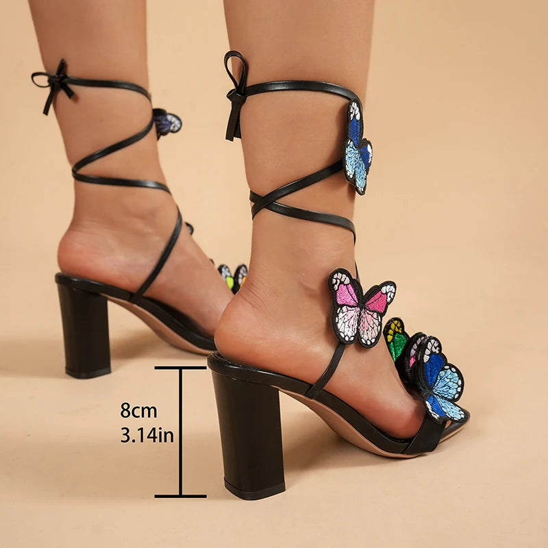 Sandalias Gladiador | Plataforma y Tacón Grueso | Mujer