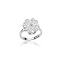 Anillo de Ansiedad Giratorio Trébol | Acero Inoxidable | Ajustable | Joyería Estética Regalo