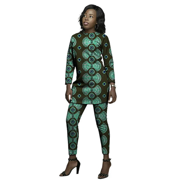 Conjunto Ankara Blusa Cuello en V y Pantalón