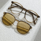 Gafas de Sol Cuadradas Polarizadas 2 en 1 | Montura TR90 | Lentes Magnéticas