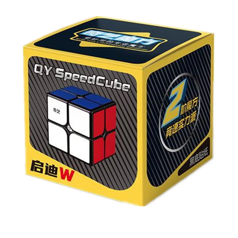 Cubo mágico Qiyi 2x2 3x3 4x4 5x5 6x6 pegatinas negras rompecabezas educativo Cubo mágico juguetes para niños regalo juguete Cubo mágico