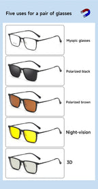 VKYEE, nuevas gafas de sol polarizadas con Clip magnético para hombres y mujeres, gafas de lectura ópticas, se pueden personalizar con prescripción F93006