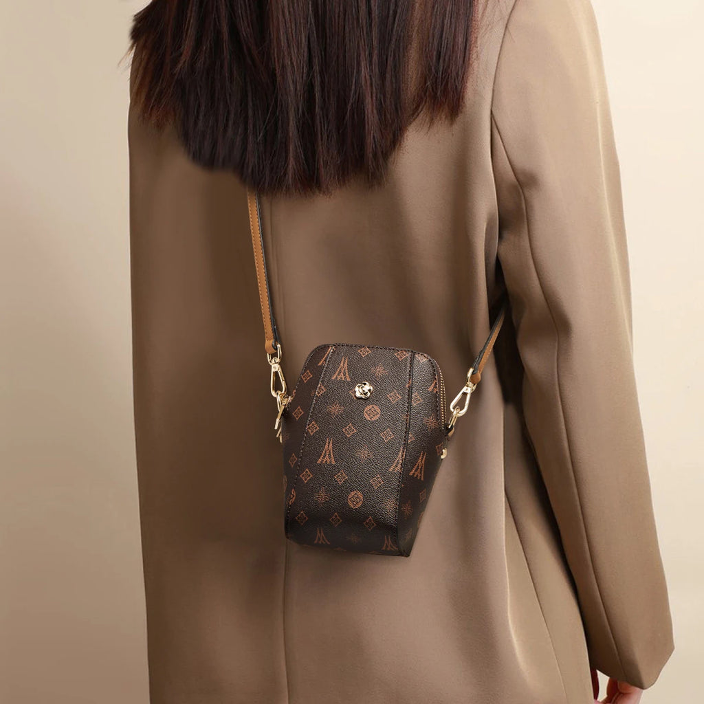 LAORENTOU, Mini bolso para teléfono móvil a la moda para mujer, bolso de hombro femenino con monograma 2025, bolso cruzado, bolso pequeño de viaje para niña