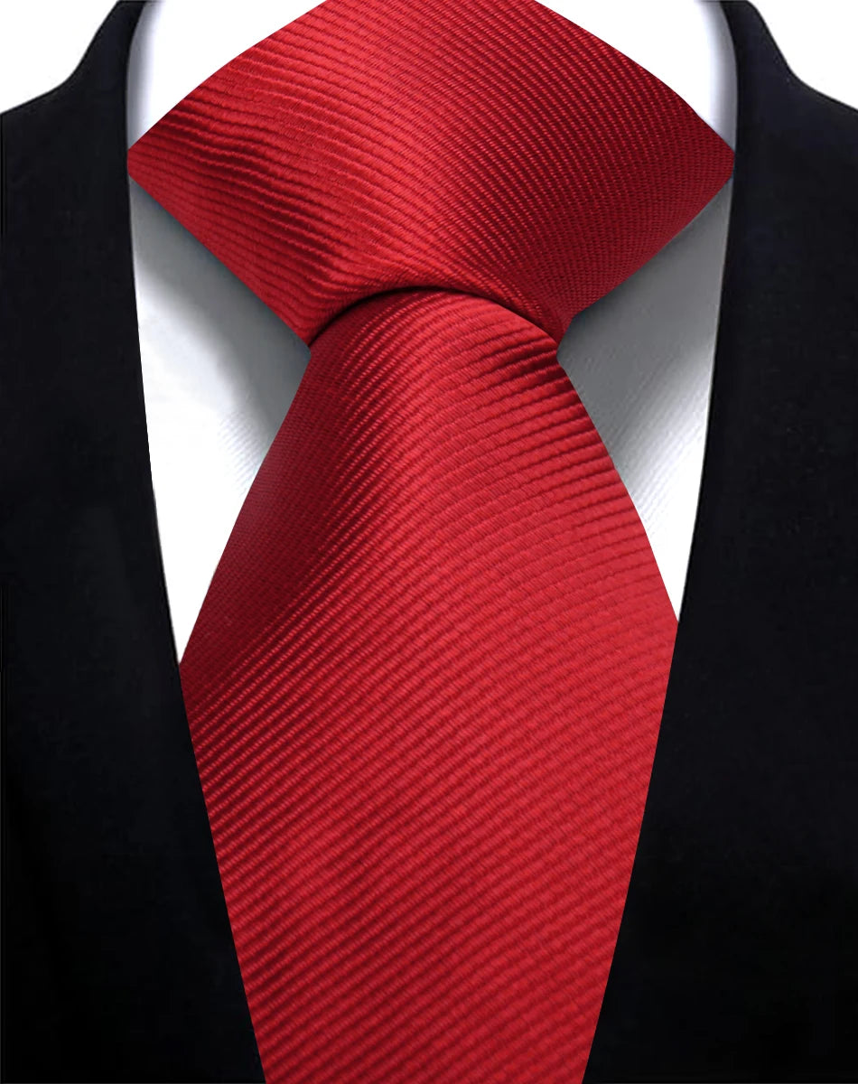Corbata Lisa De Poliéster Negocios Boda Accesorio De Moda