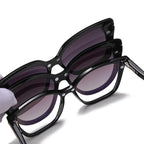 Gafas de Sol Tipo Ojo de Gato | Clip Magnético 3 en 1 | Lentes Graduadas Personalizables