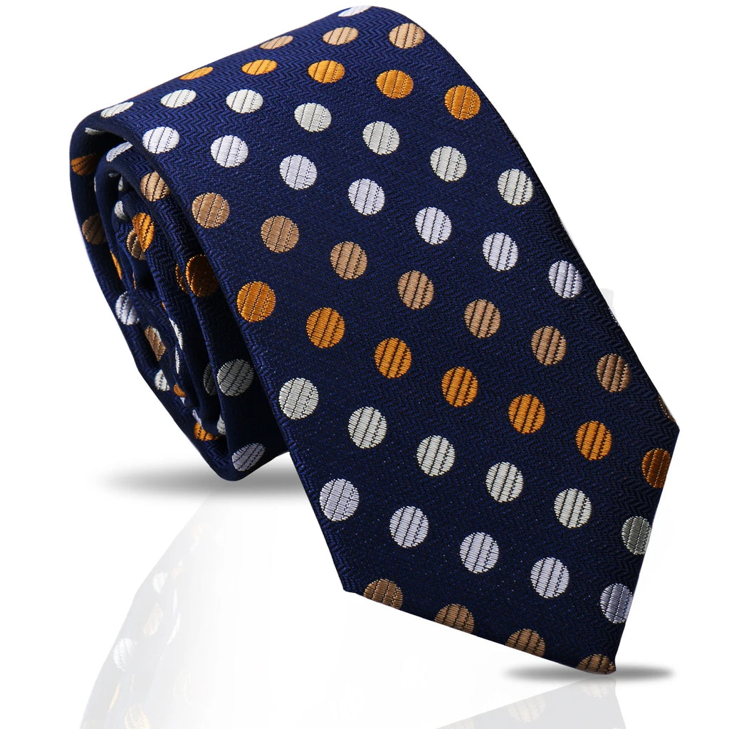 Corbata de seda de marca para hombre, azul, verde, naranja, Cachemira, ajuste Floral, boda, lugar de trabajo, puntos delgados, nueva moda