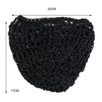 Nueva redecilla de punto suave para el cabello, gorro de redecilla de punto de rayón, gorro para el cuidado del cabello, cubierta nocturna para dormir de ganchillo, turbantes, accesorios de herramientas de estilismo