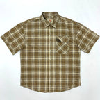 Camisa Cuadros Hombre | Algodón 100% | Estilo Retro Japonés | Manga Corta | Ticotrendy Costa Rica