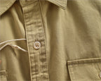 Camisa Informal Hombre | Algodón Retro | Bolsillo Tubo | Manga Corta | Ticotrendy
