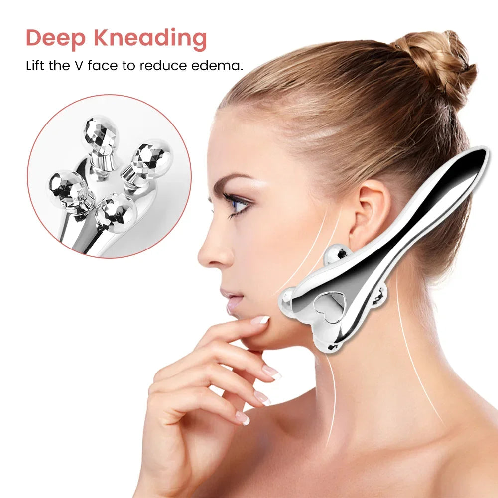 Masajeador Facial y Corporal 4D - Rodillo de Masaje en Y