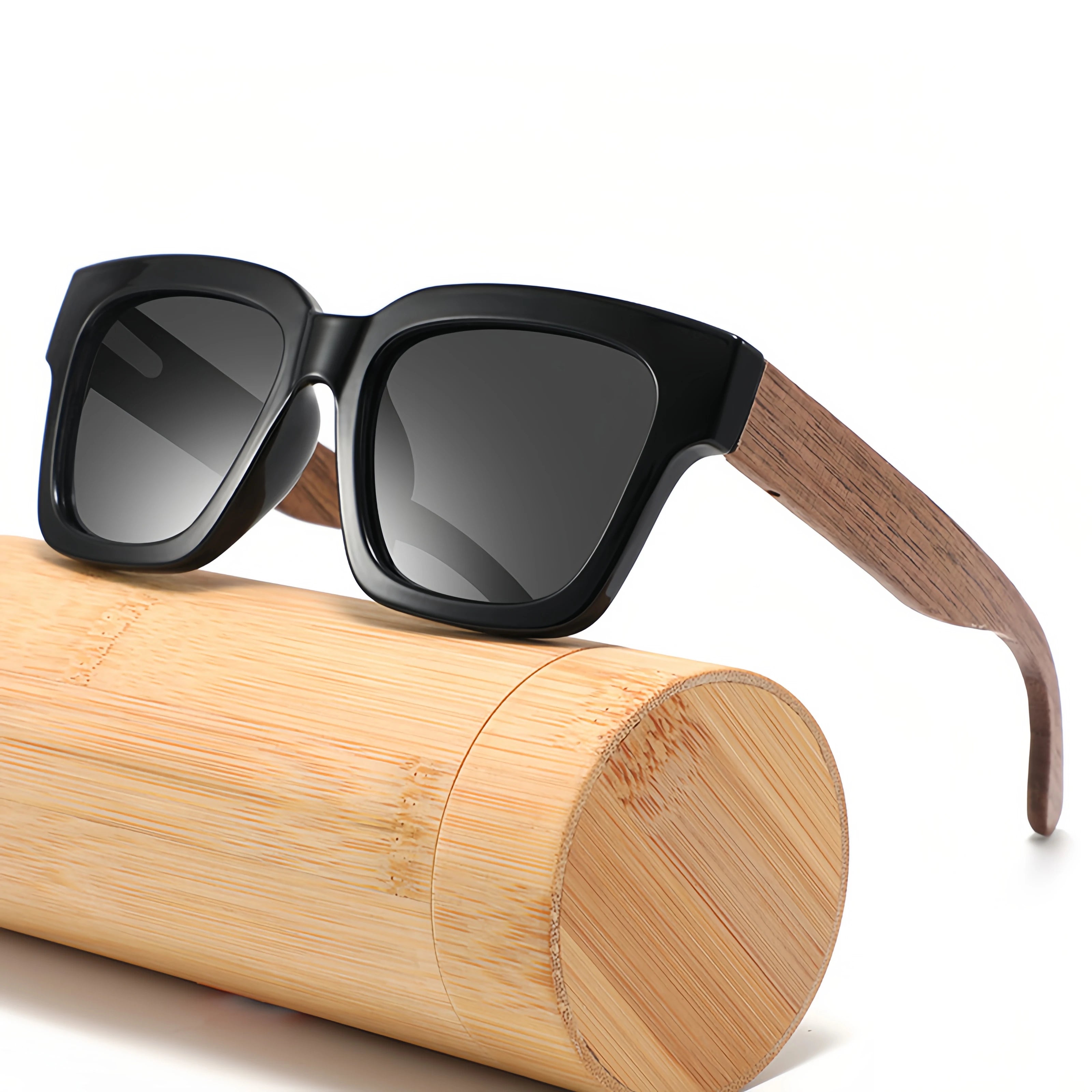 Gafas de Sol de Madera Natural | Lentes Polarizadas UV400 | Estilo Clásico