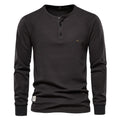 Camiseta Manga Larga Básica Hombre | Transpirable Color Sólido | Tallas S-XXL | Tico Trendy