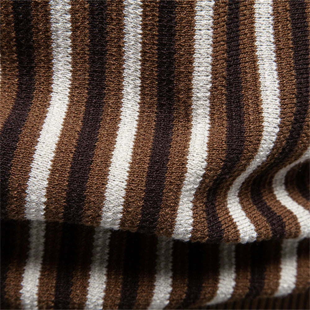 Polo Verano Rayas Tela Fresca Hombre | Manga Corta Transpirable | Tallas S-XXL | Tico Trendy