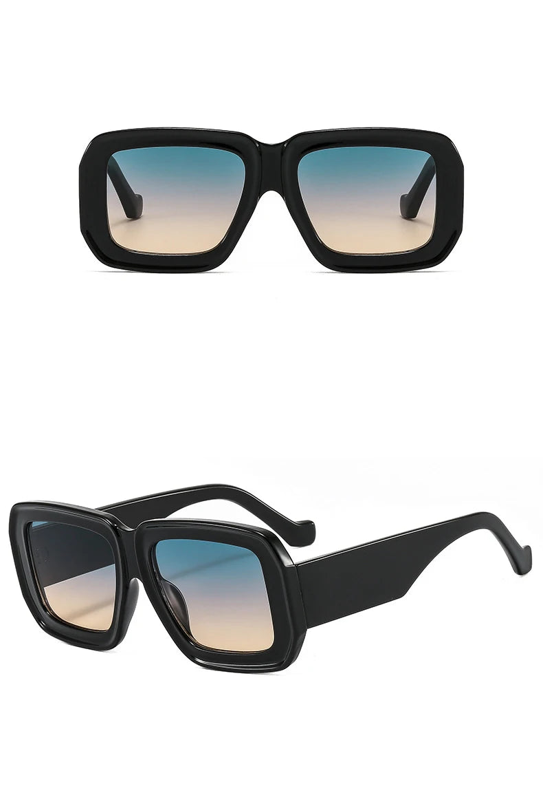 Gafas de Sol Cuadradas Grandes Retro Estilo Único Moderno