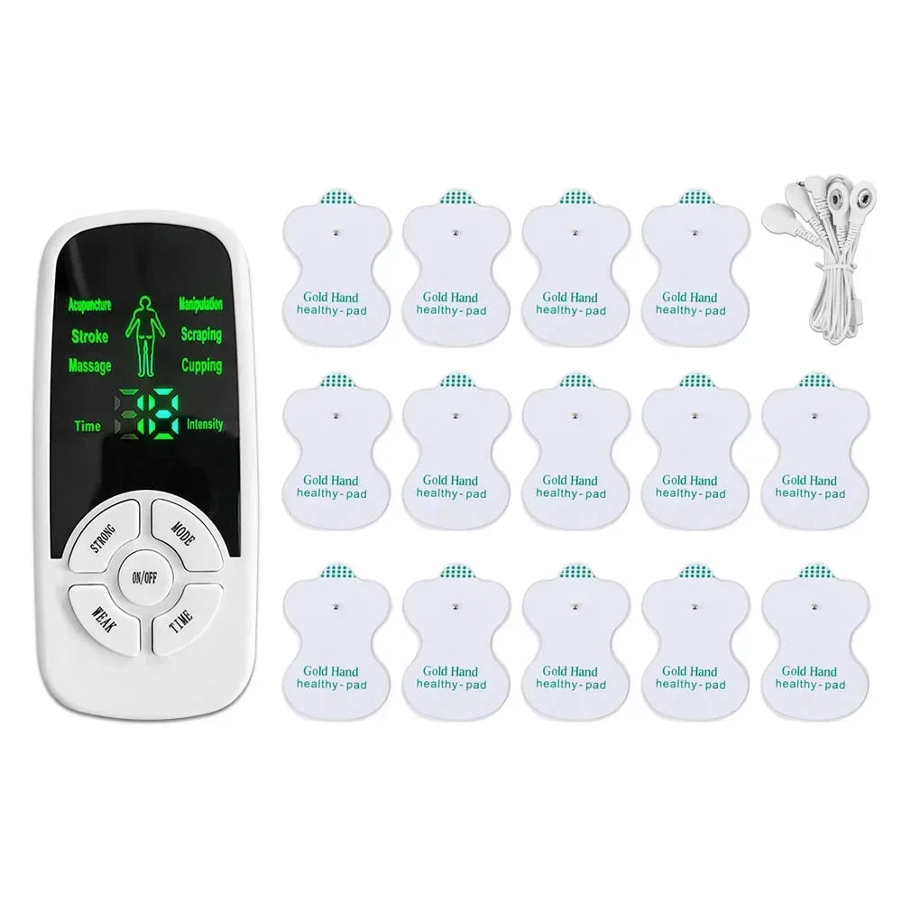 Masajeador Muscular TENS Eléctrico | Terapia Digital Pulso Estimulador | Cuidado Cuerpo Completo