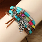 Pulseras de Cuero para Hombre y Mujer |  Hojas y Plumas  |  Dijes de Animales