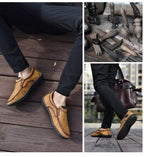 Mocasines Lujo Hombre ∣ Cuero Suave ∣ Zapatos Cómodos para Conducir