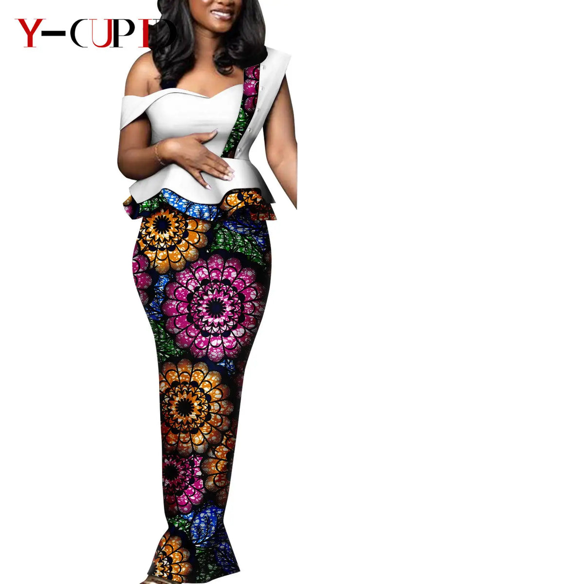 Vestido Dashiki Africano Caftán Boda Pareja | Camisa y Pantalón | Tallas XS-6XL | Tico Trendy