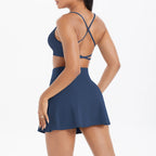 Conjunto Deportivo Yoga 2 Piezas | Ticotrendy Sujetador Shorts Mujer Estilo Fitness