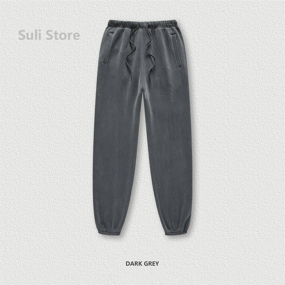 Jogger Polar 355GSM Lavado | Unisex Suelto Retro | Pantalón Chándal Cálido | Invierno 2025 | Ticotrendy