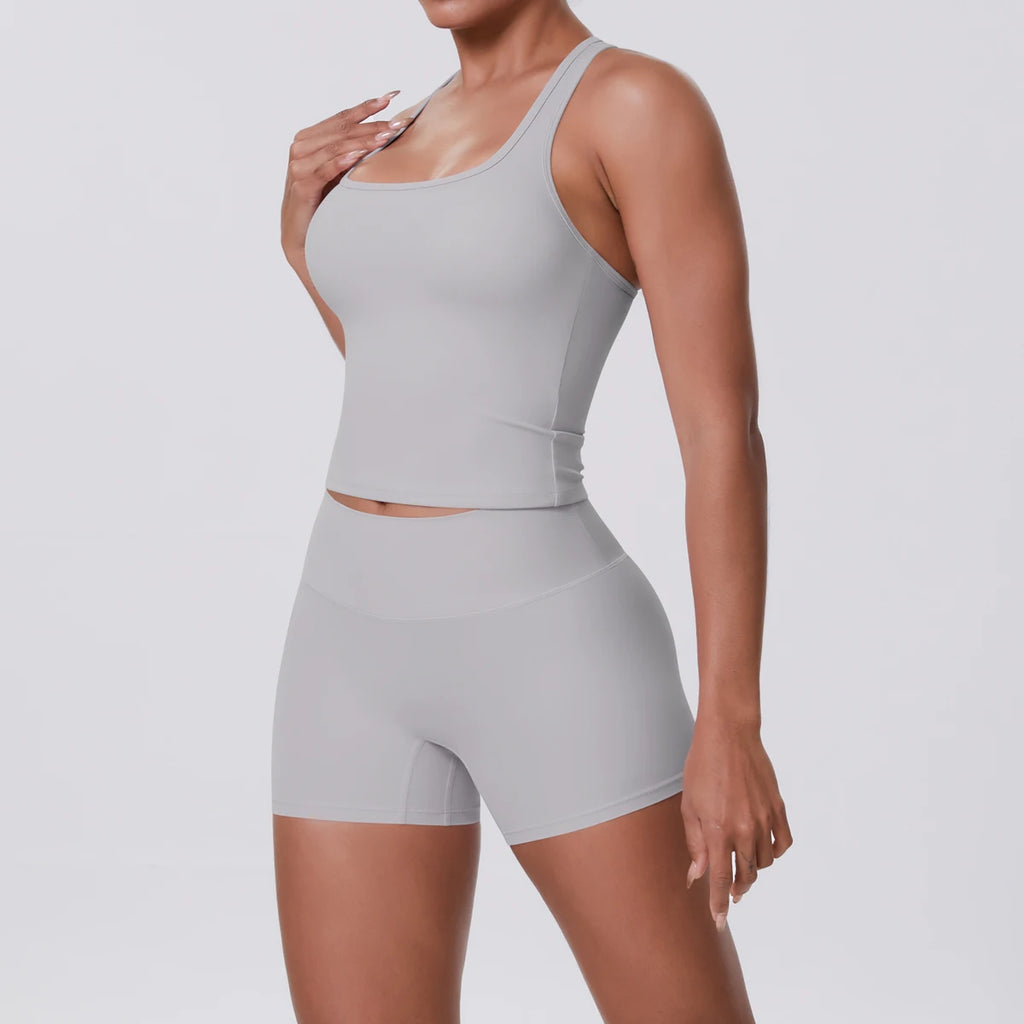 Conjunto Deportivo Mujer 2 Piezas | Sujetador Y Mallas Cintura Alta | Gym Yoga